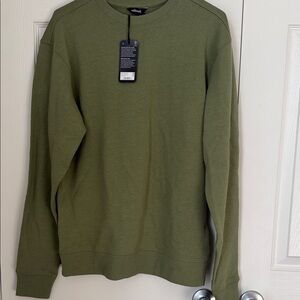 Allbirds Men's Crewneck Sweatshirt in Olive Green
